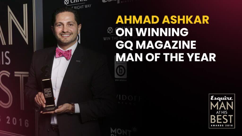 CEO of The Hult Prize, Ahmad Ashkar, wins Esquire's Entrepreneur of the Year 2016